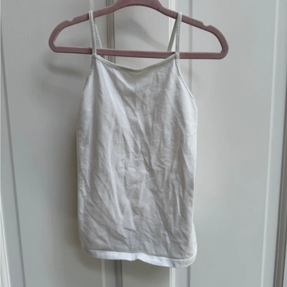 NWOT Old Navy 3T Girls White Fitted Sleeveless Camisole Shirt Blouse
